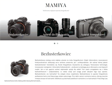 Tablet Screenshot of mamiya.com.pl